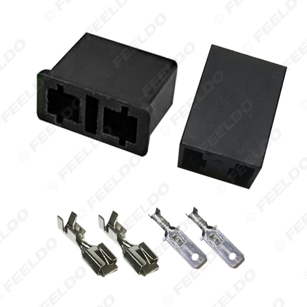 Picture of Car Auto Motorcycle H7-11 H7-21 HID LED Bulb DIY Quick Male/Female Connector Plug with Terminals Adapter