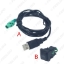 Picture of Car Round 4Pin USB Plug To USB Jack Adapter Cable With Cover Switch Button For Volkswagen Car Armrest Position