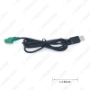 Picture of Car Round 4Pin USB Plug To USB Jack Adapter Cable With Cover Switch Button For Volkswagen Car Armrest Position
