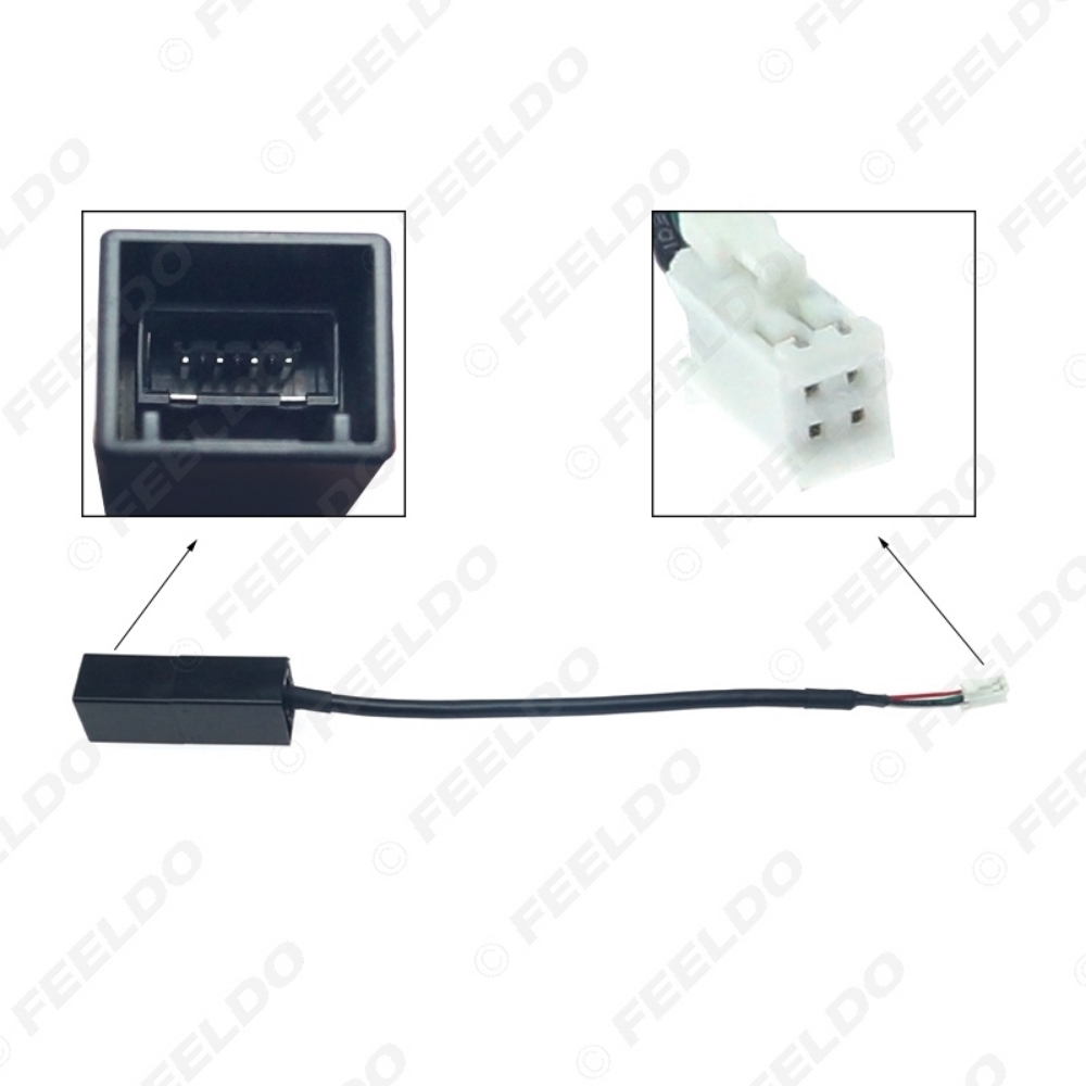 Picture of Car Radio Audio 4Pin Connector to USB Input Wire Adapter For Honda CRV City Mitsubishi ASX USB Cable