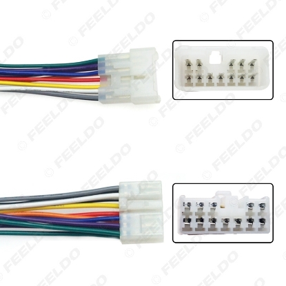 Picture of Car Radio 12pin Male and Female Plug Wiring Connector For Suzuki Wagon R Audio CD Player Wire Harness Adapter