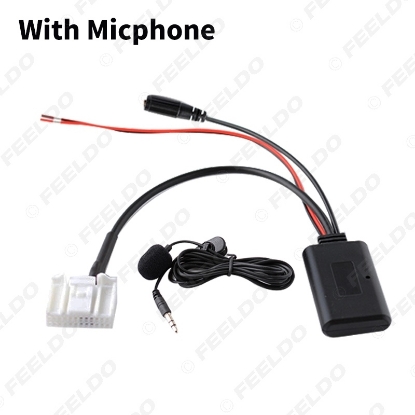 Picture of Car Aux-in Wireless Bluetooth Adapter Module Audio Receiver With Micphone for Subaru Outback Forester Host AUX Cable