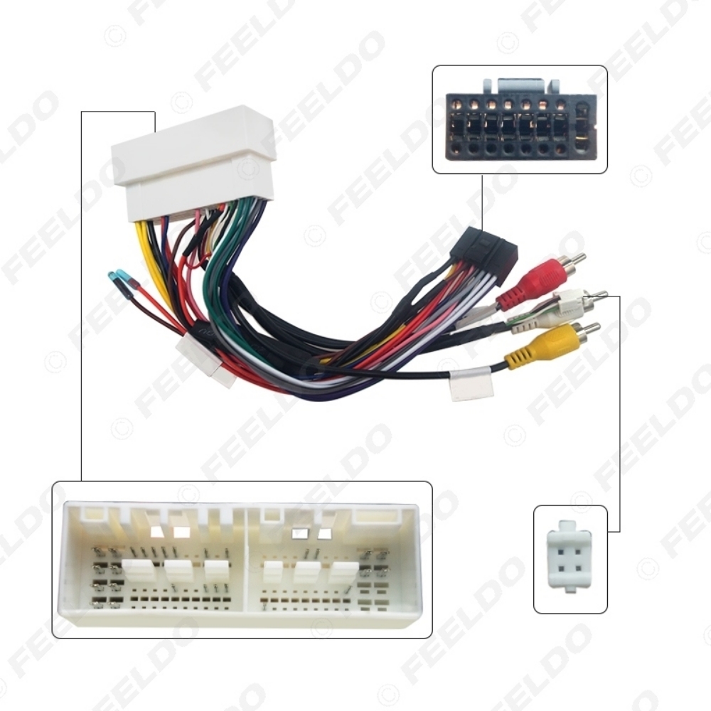 Picture of Car Audio CD/DVD Player 16PIN Android Power Cable Adapter For Hyundai Encino Mistra KIA K3 KX5 Radio Wiring Harness