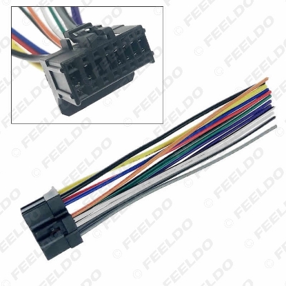Picture of Car ISO 16Pin Harness Radio Wire Adapter for Pioneer AVH-100 AVH200BT CD Radop Wiring Connector Power Cable