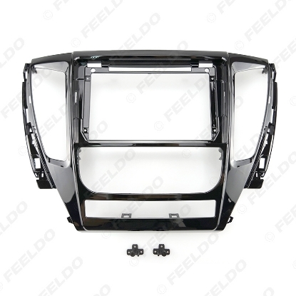 Picture of Car Audio 9" Big Screen 2DIN Fascia Frame Adapter For Mitsubishi Pajero Sport CD/DVD Player Dash Fitting Panel Frame Kit