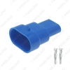 Picture of Car Waterproof HID Headlight Bulb Socket Connector For 9006-11/HB4 Car Light 2Pin Way Plugs Blue