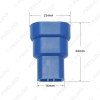 Picture of Car Waterproof HID Headlight Bulb Socket Connector For 9006-11/HB4 Car Light 2Pin Way Plugs Blue