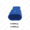 Picture of Car Waterproof HID Headlight Bulb Socket Connector For 9006-11/HB4 Car Light 2Pin Way Plugs Blue