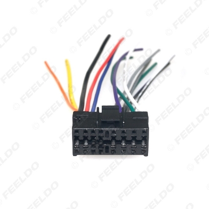 Picture of Car Stereo Radio 16Pin Plug Harness For Sony For JVC Radio Audio Play Auto Adapter Wiring Harness Connector