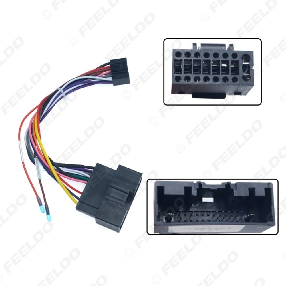 Picture of Car Audio 16Pin Adaptor Wiring Harness Power Calbe For Ford Escort 2015+ Aftermarket Stereo Installation Kits
