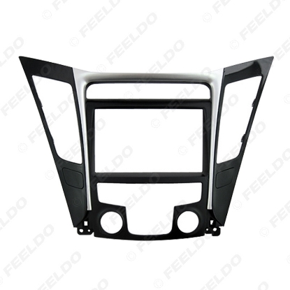 Picture of Car Refitting DVD Radio 2Din Fascia Frame for Hyundai Sonata YF(LHD & RHD) Stereo Face Panel Dash Trim Kit