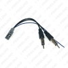 Picture of Car 2PIN Female to ISO Male Double Plugs Radio Antenna Adapter For Honda CRV Civic Accord Radio Wire Cable