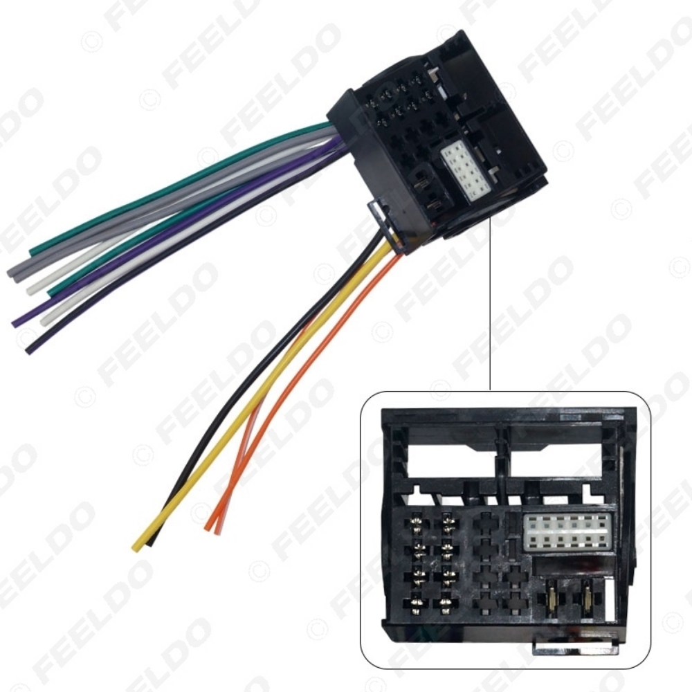 Picture of Car Radio Stereo Headunit Wring Harness For Volkswagen Golf7(MK7/MQB)/Passat B8 OEM MIB Radio