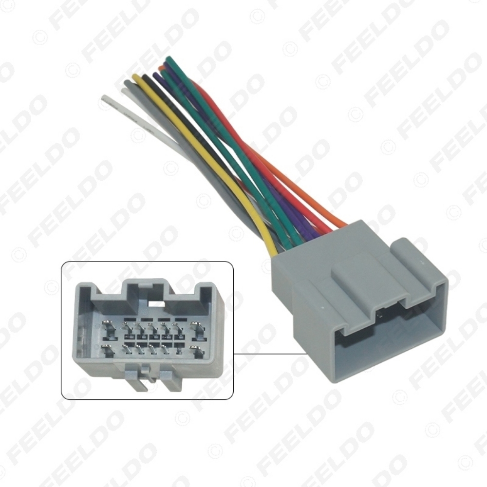 Picture of Car OEM Audio Stereo Wiring Harness Adapter For Ford Fiesta/Chevrolet Sail/Volvo Install Aftermarket CD/DVD Stereo