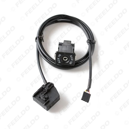 Picture of Car AUX IN MP3 Audio 3.5mm Female Interface Wire for VolksWagen Audi Ford Skoda Modified AUX Cable Adapter