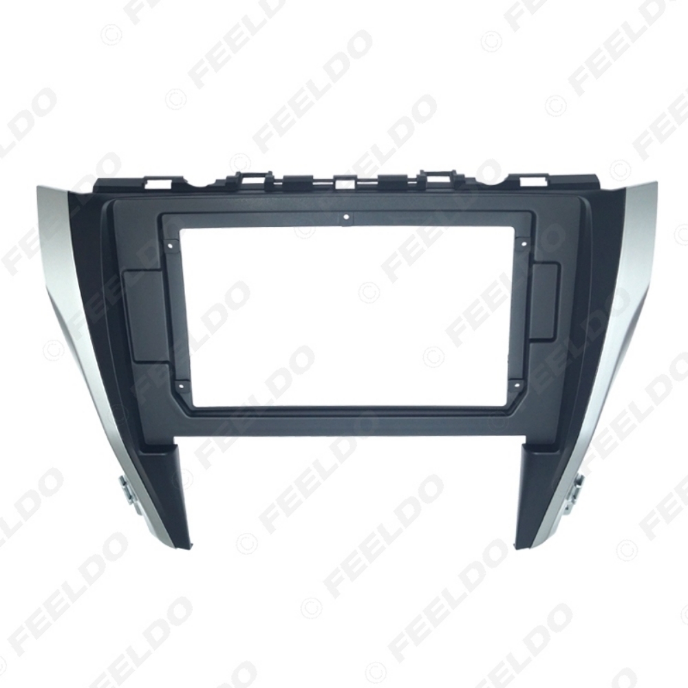 Picture of Car CD/DVD Player Stereo 2Din Fascia Frame for Toyota Camry 2015 10.1" Big Screen Audio Face Dash Mount Trim Kit