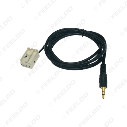 Picture of Car Radio Stereo 3.5mm Male AUX Cable Adapter For BMW E39 E53 X5 E60 E61 CD Audio Cable Data Wiring