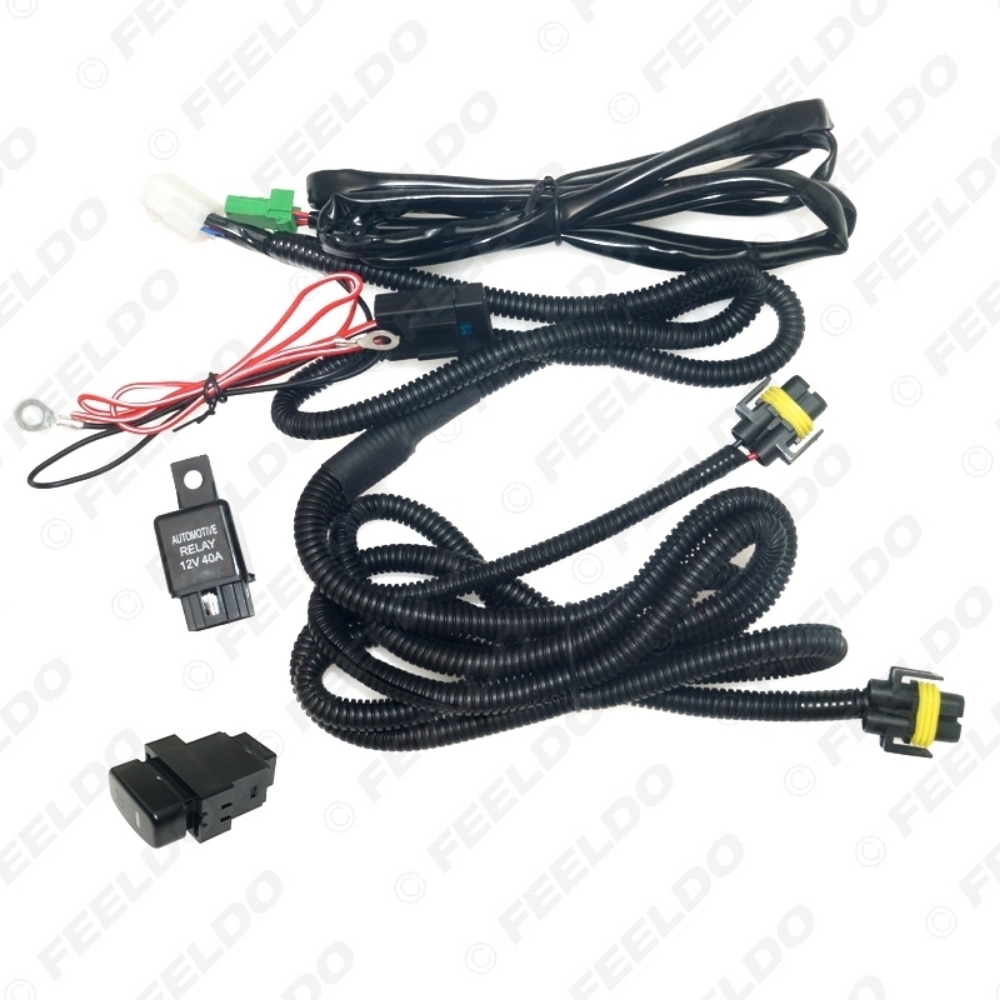 Picture of Auto Fog Light Wiring Harness Socket Switch with LED Indicators Relay For Mitsubishi ASX 13-15 Outlander Wire Adapter Kits