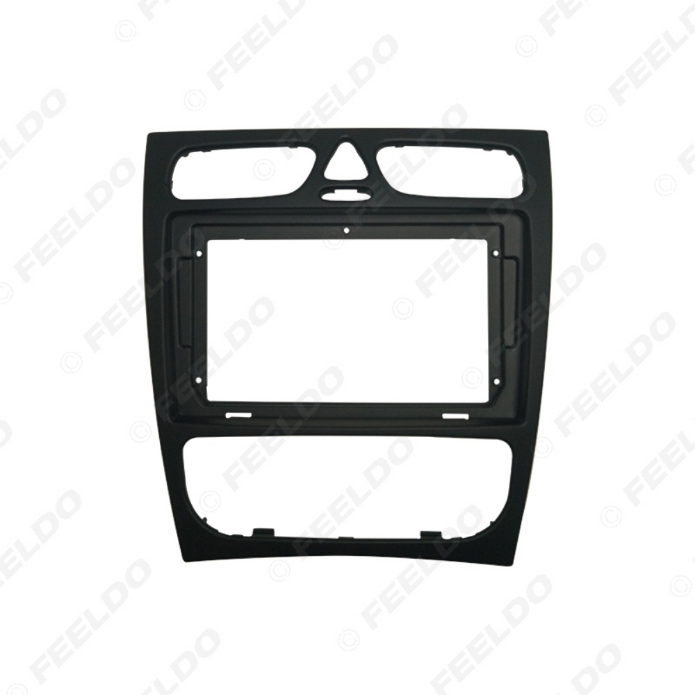 Picture of Car 9Inch Screen Radio Stereo Fascia Frame Panel Dash Facia Kit For Mercedes-Benz C-CLASS(W203) 2001-2003 Installation 