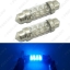 Picture of 1PC Blue White Car 6LED 39mm Festoon Dome LED Light Reading Light Interior Light Bulbs