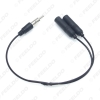 Picture of Car Antenna Cable Adapter Plug From 1-Male To 2-Female For Car Stereo Radio Antenna Extension Cable