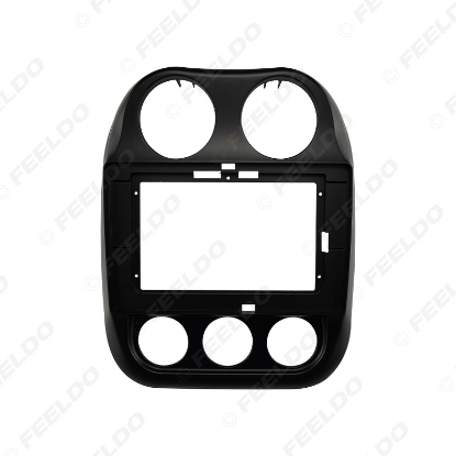 Picture of Car Audio 9" Big Screen DVD Fascia Frame Adapter For Jeep Compass 10-16 2Din Dash Installation Panel Frame Kit
