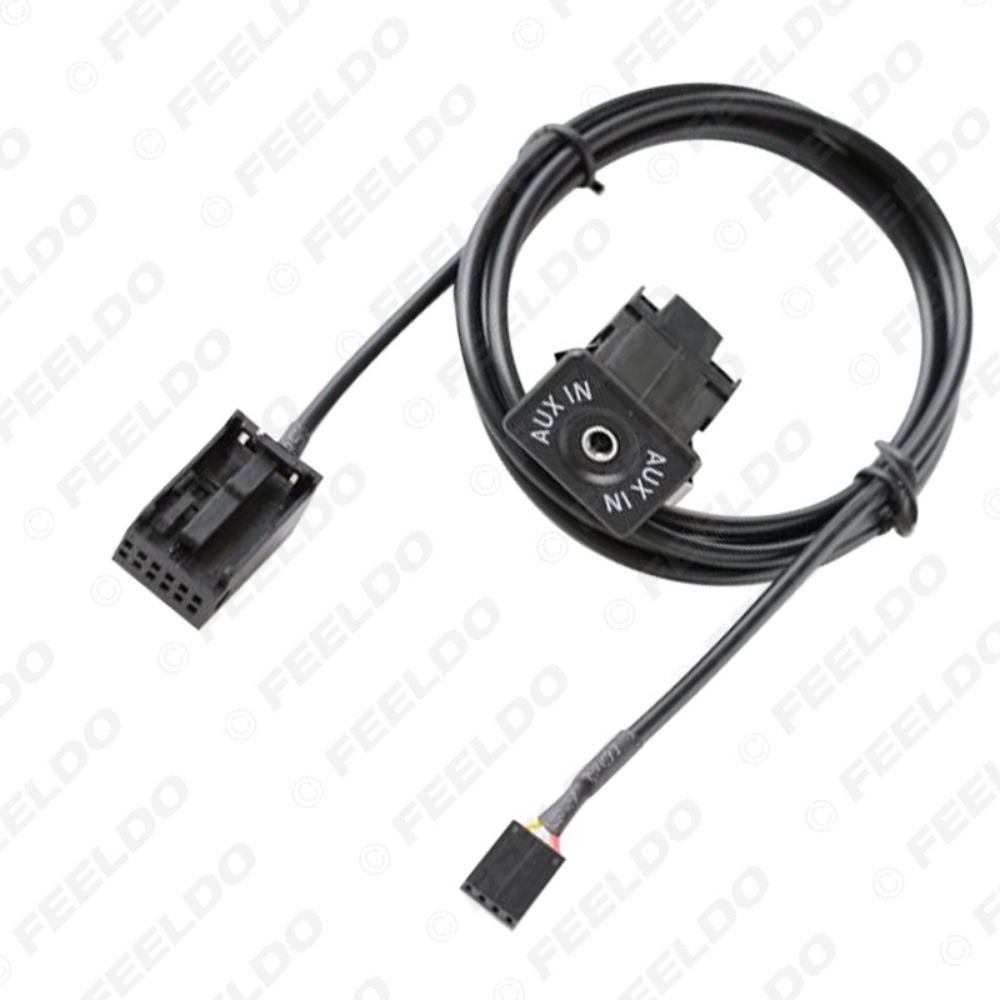 Picture of Car Radio AUX-In Cable Plug 12PIN AUX Adapter For Ford Fiesta Mondeo Focus Wire Harness Audio AUX Cable Adapter