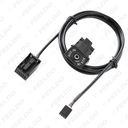 Picture of Car Radio AUX-In Cable Plug 12PIN AUX Adapter For Ford Fiesta Mondeo Focus Wire Harness Audio AUX Cable Adapter