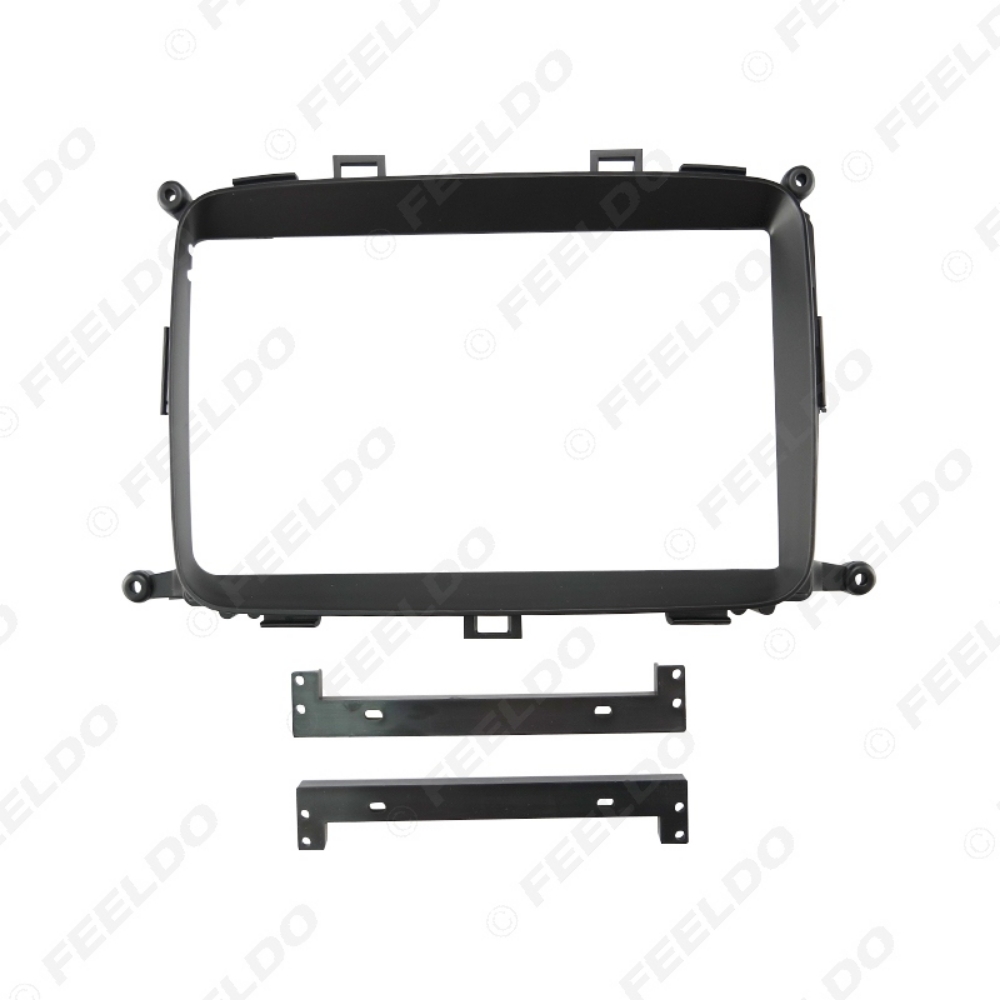 Picture of Car Audio 9" Big Screen DVD Fascia Frame Adapter For KIA Carens 14-17 2Din Dash Installation Panel Frame Kit