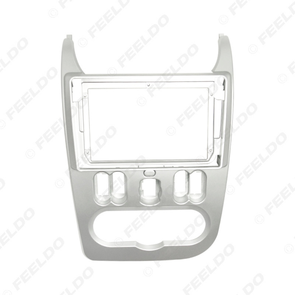 Picture of Car Audio 9" Big Screen DVD Fascia Frame Adapter For Renault Logan (LHD/RHD) 2Din Dash Installation Panel Frame Kit