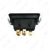 Picture of Universal Metallic Snap Clip-On 6Pins Auto Power Window Switch 12V/24V 10A~30A With illumination Indicator Single Button