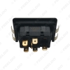 Picture of Universal Metallic Snap Clip-On 6Pins Auto Power Window Switch 12V/24V 10A~30A With illumination Indicator Single Button