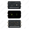 Picture of Universal Metallic Snap Clip-On 6Pins Auto Power Window Switch 12V/24V 10A~30A With illumination Indicator Single Button
