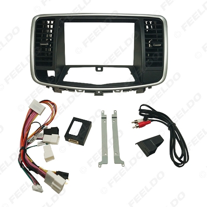 Picture of Car 2Din Fascia Frame Adapter & Audio Wiring Harness With Canbus Box For Nissan Teana 9" Big Screen Dash Panel Frame Kit
