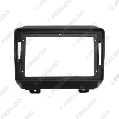 Picture of Car Audio 9" Big Screen DVD Fascia Frame Adapter For For Jeep Wrangler Rubicon 2Din Dash Installation Panel Frame Kit