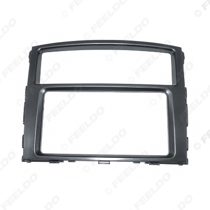 Picture of Car 2DIN Radio Stereo Frame For Mitsubishi Pajero Shogun Montero Frame Fascia Dash Panel Installation Kits 
