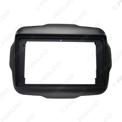 Picture of Car Audio 9" Big Screen DVD Fascia Frame Adapter For Jeep Renegade 2Din Dash Installation Panel Frame Kit
