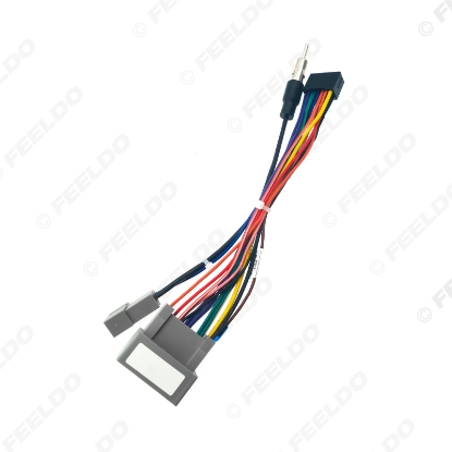 Picture of Car Media Player Navi Radio Wire Harness For Honda 14-17 Fit City Greiz Audio Power Cable Adapter