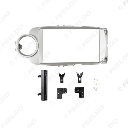Picture of Car 2Din Audio Face Plate Fascia Frame For Toyota Yaris/Vitz 9" Big Screen Radio Stereo Panel Dash Mount Refitting Kit