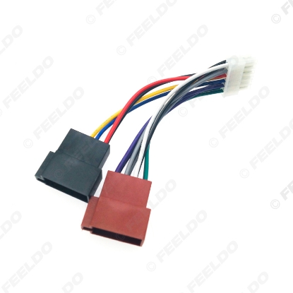 Picture of Universal Car Stereo Conversion Plug Wire Adapter 12 Pin To ISO Radio Wiring Harness Original Head Units Cable