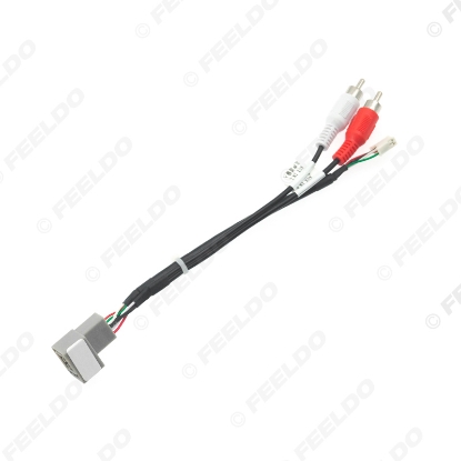 Picture of Car Radio Audio Wiring Harness With USB Cable For Lada Vesta Aftermarket Stereo Installation Wire Adapter