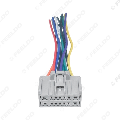Picture of Car CD/DVD Audio Stereo Wiring Harness Adapter For Chevrolet Sail Radio Power Wire Cable (Female)