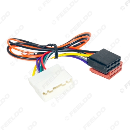 Picture of Car CD Radio Audio ISO Wiring Harness Adapter for Chrysler Dodge Jeep Wrangler Rubicon Auto ISO Head Units Wire Cable