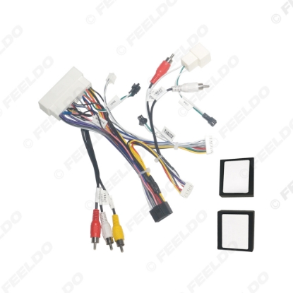 Picture of Car Audio 16pin Wiring Harness Wire cable For Hyundai Encino/Mistra/Elantra/Lafesta/KIA Sportage R/KX/KX5/KX7 Stereo Installation Wire Adapter
