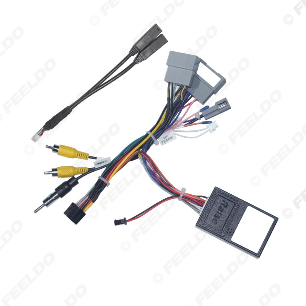 Picture of Car 16PIN Android Radio Power Cable Adapter With Canbus Box For Honda CRV 2017 Civic 2016 Audio DVD Player Wiring Harness 
