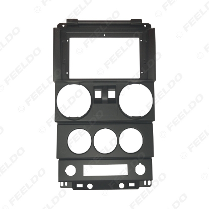 Picture of Car Audio 9" Big Screen DVD Fascia Frame Adapter For JEEP Wrangler Rubicon (2WD/4WD) 2Din Dash Installation Panel Frame Kit