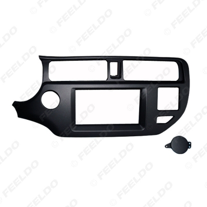 Picture of Car 2Din Stereo Fascia Frame for KIA K3 RIO 2011-2013 (LHD) with SRS Hole Audio Frame Dash Panel Trim Kit