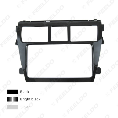Picture of Car Audio Stereo 2Din Fascia Frame Plate Adapter For Toyota Vios 2008 CD/DVD Dash Panel Frame Trim Kit