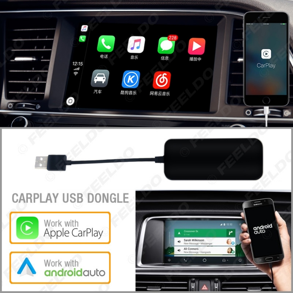 Picture of USB DONGLE Work With Apple iOS CarPlay Android Auto For Car Android System Headunit Navigation Player