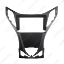 Picture of Car Audio 9" Big Screen Dash Fascia Panel Frame Kit Adapter For Hyundai Azera (2011-2012) Dash Frame
